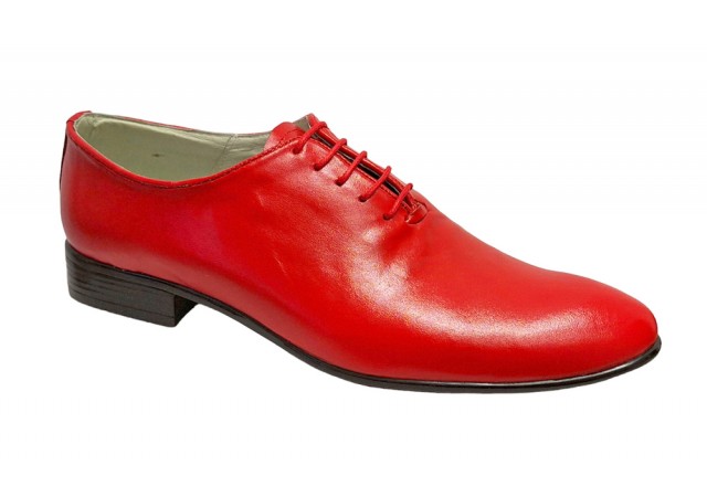 Pantofi barbati eleganti, din piele naturala, rosu, Enzo Class - GKR